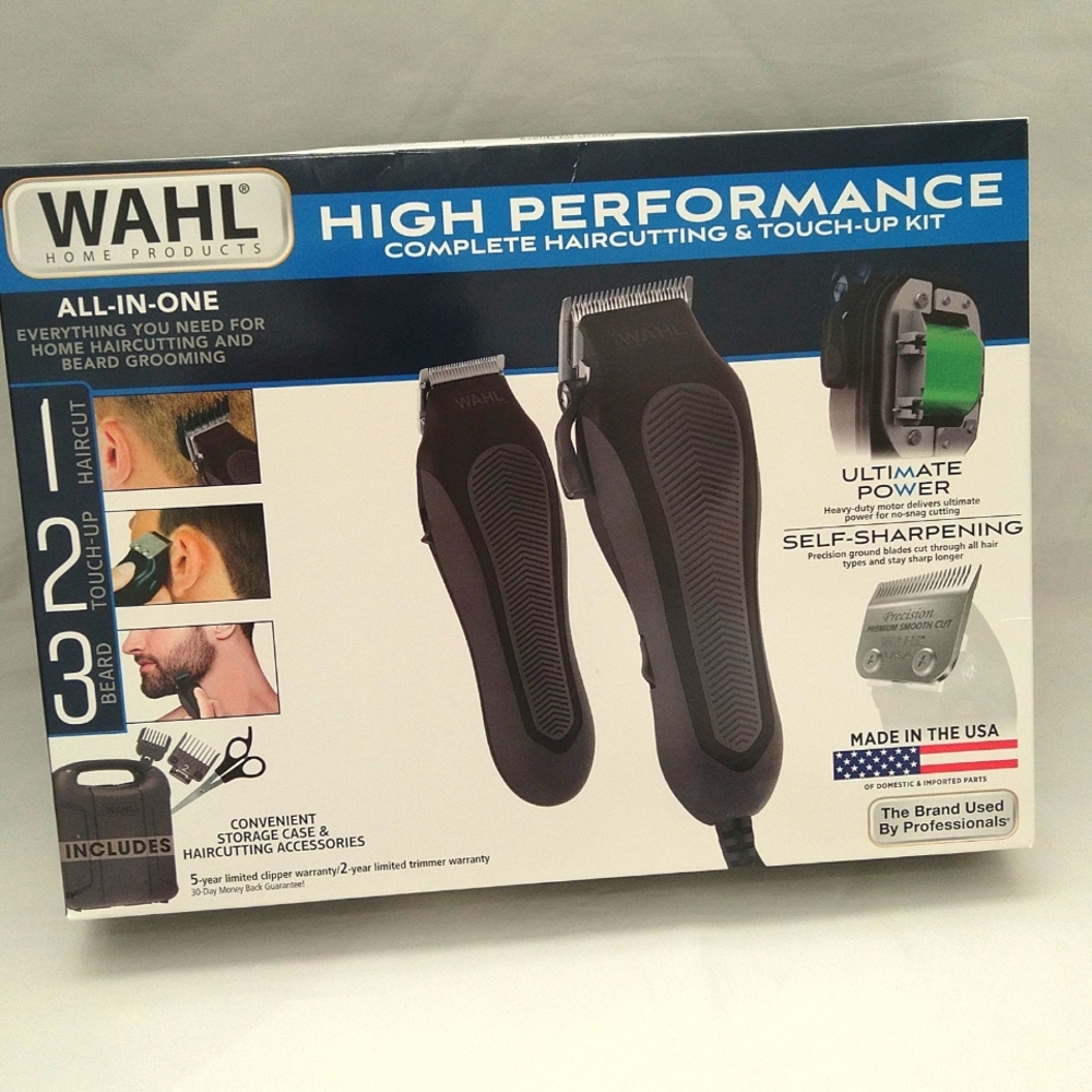 Wahl high performance complete haircutting & touch -up kit ,all -in-one